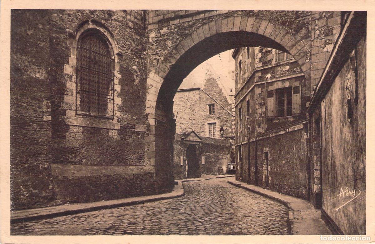 Postales: Postal de la Rue de la Harpe en el Viejo Angers Francia