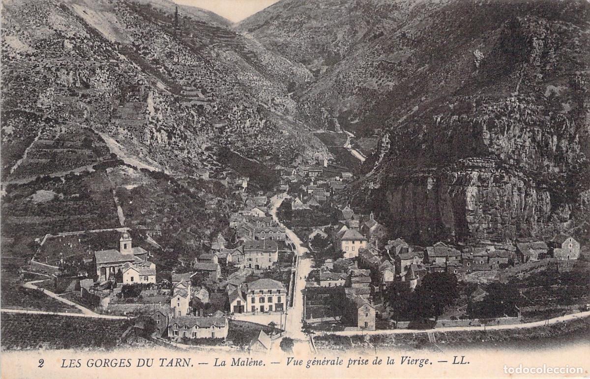 Postales: Postal de La Mal&egrave;ne, Vista General, Gargantas del Tarn, Francia