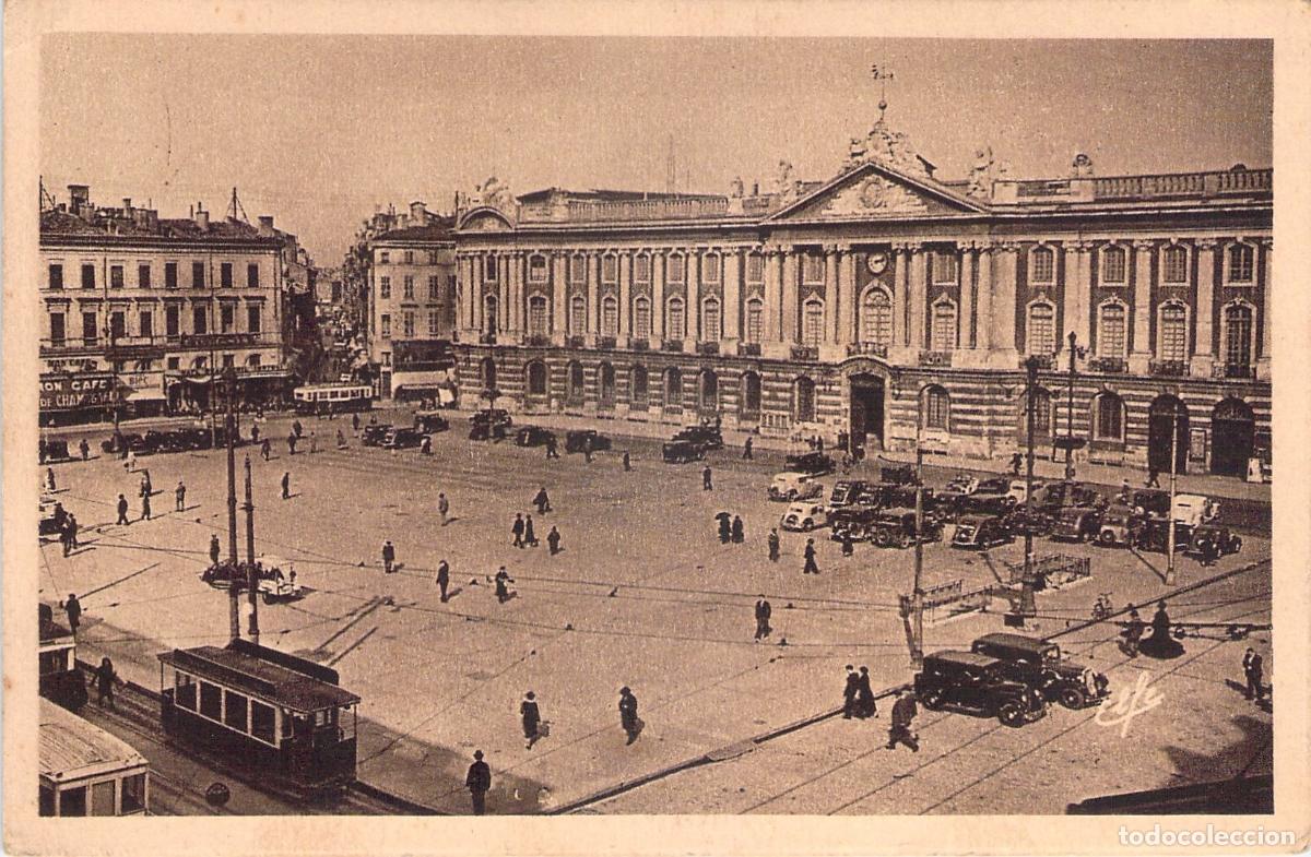Postcards: Postal de la Plaza del Capitolio en Toulouse, Francia