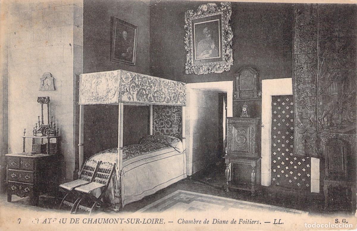 Postales: Postal Castillo de Chaumont-sur-Loire Habitaci&oacute;n de Diane de Poitiers