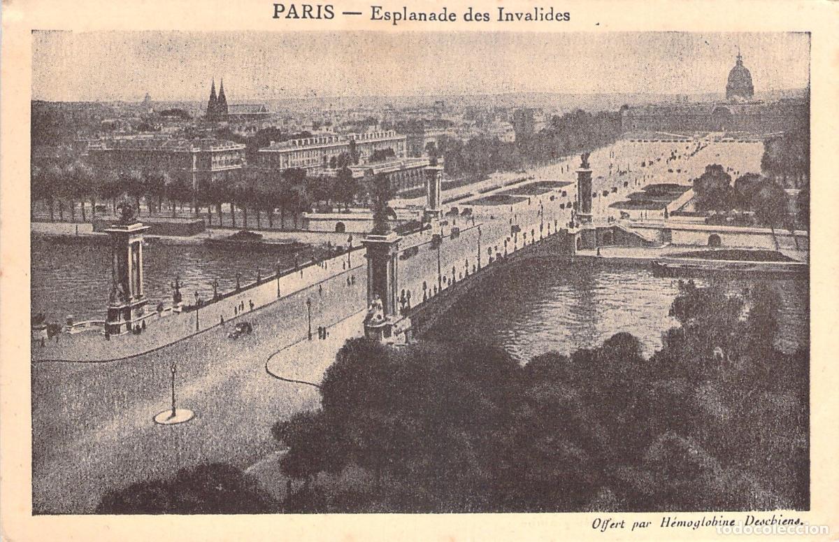 Postales: Postal de Par&iacute;s - Esplanade des Invalides Publicidad Sirop Deschiens