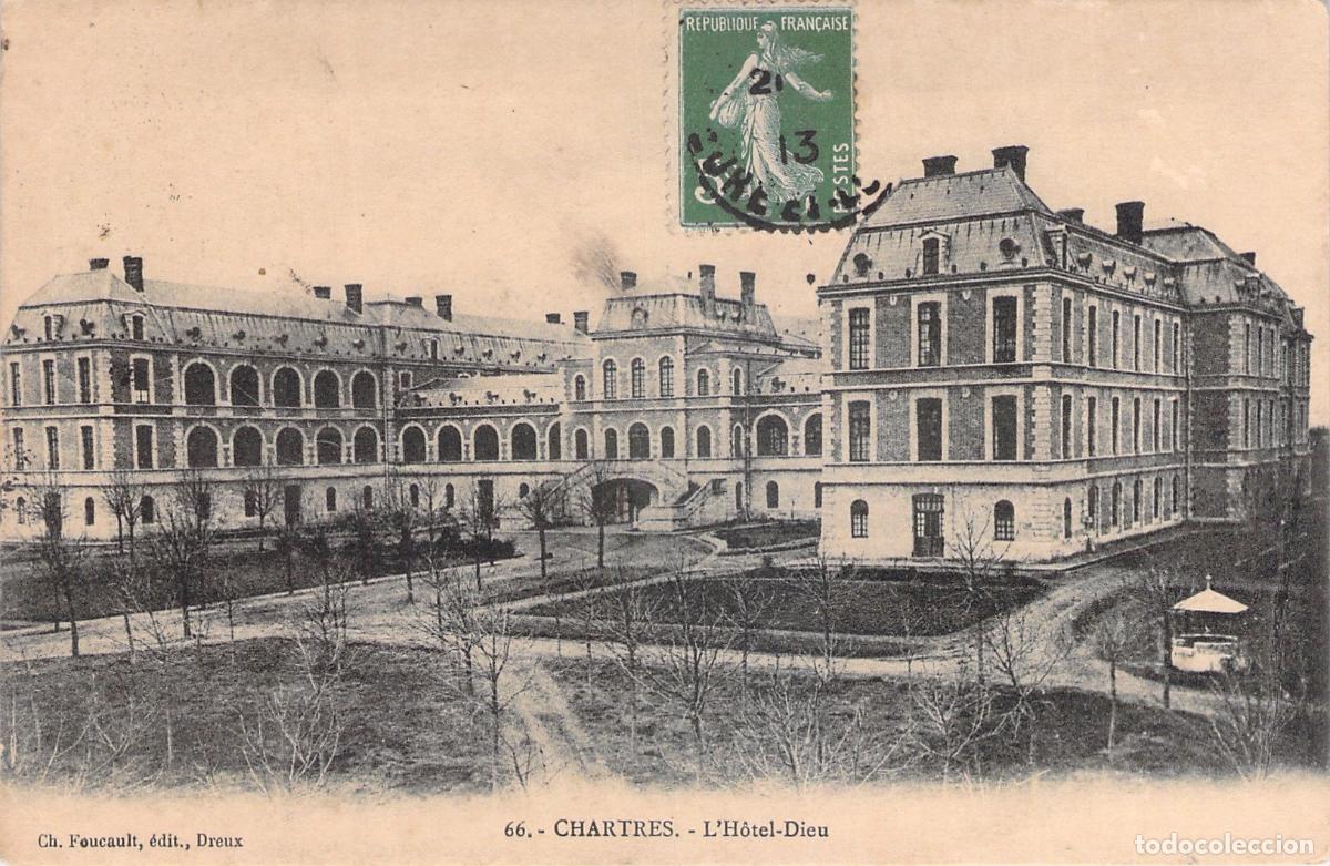 Postales: Tarjeta Postal de Chartres, Francia - Hospital L'H&ocirc;tel-Dieu