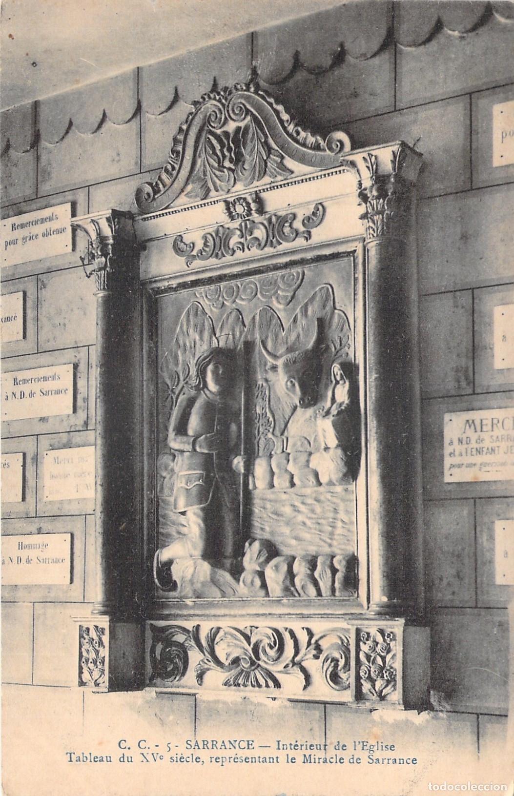 Postales: Postal del Interior de la Iglesia de Sarrance, Milagro de Sarrance