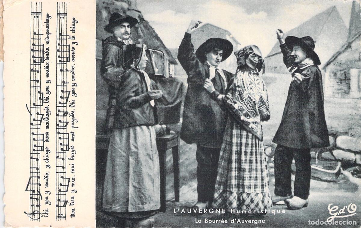 Postales: Postal L'Auvergne Humoristique La Bourr&eacute;e d'Auvergne