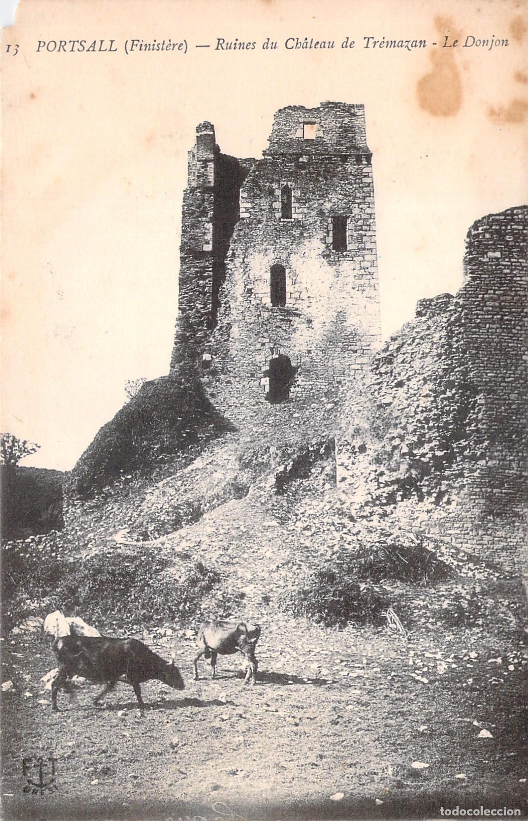 Postales: Postal Ruinas del Castillo de Tr&eacute;mazan en Portsall Finisterre