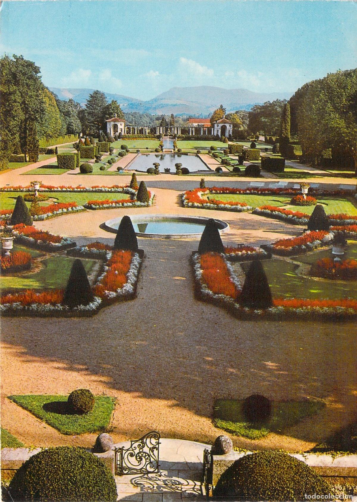 Postales: Postal de los Jardines de la Villa Arnaga en Cambo-les-Bains