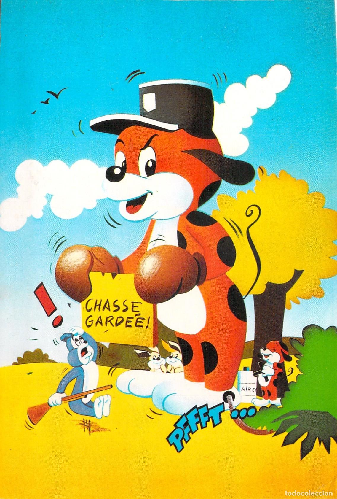 Postales: Postal Ilustrada de Pif Gadget Personaje Brutus Chasse Gard&eacute;e