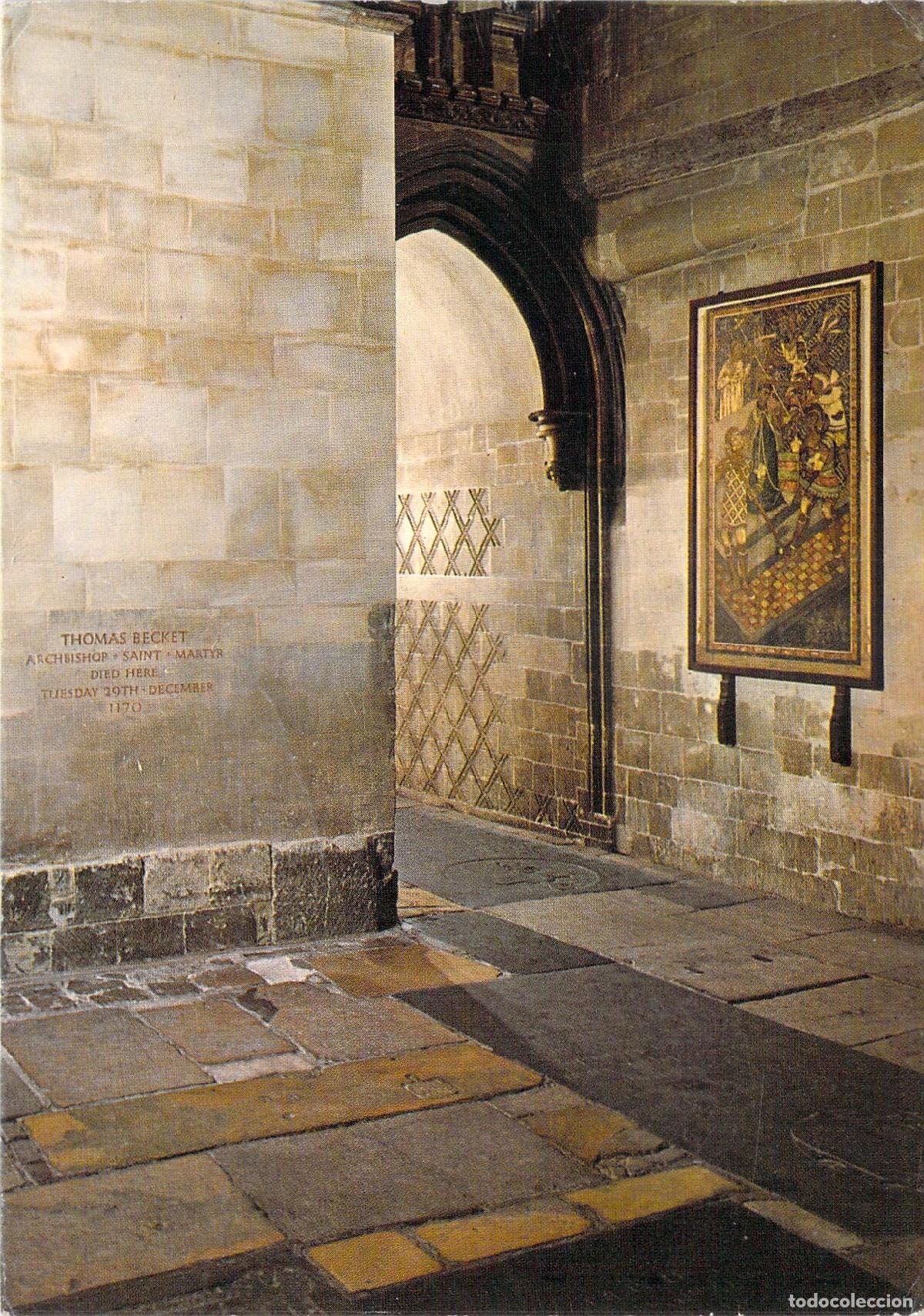 Postales: Postal de la Capilla del Martirio, Catedral de Canterbury, Kent