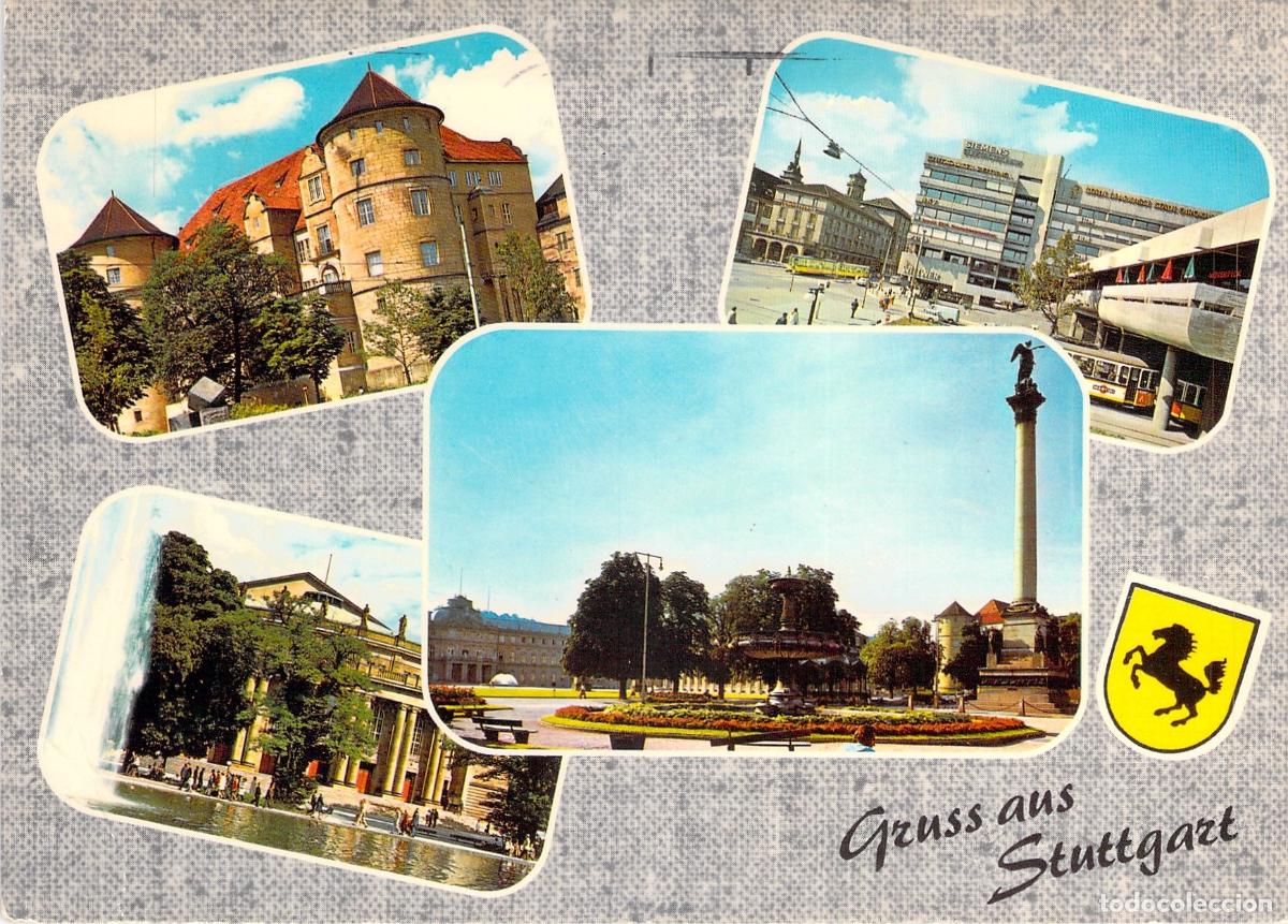 Postales: Postal Multivista de Stuttgart Alemania Altes Schloss