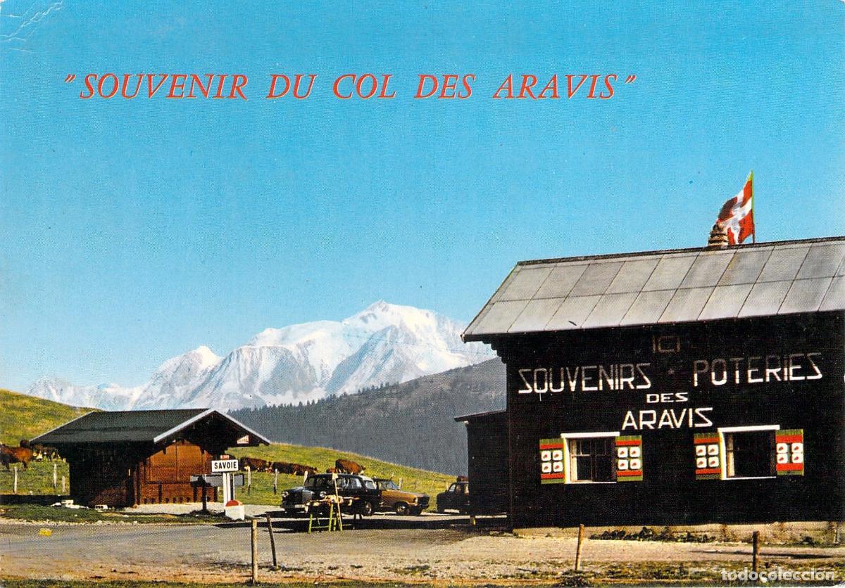 Postales: Postal del Col des Aravis con vistas al Mont Blanc