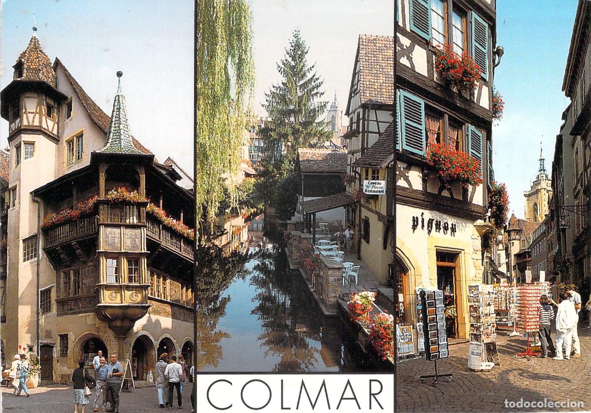 Postales: Postal de Colmar Alsacia Maison Pfister y Petite Venise