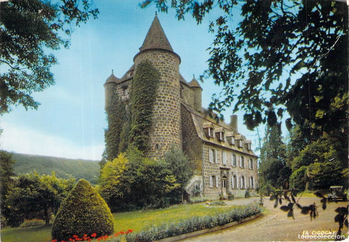 Postales: Postal del Castillo de Comblat en Vic-sur-C&egrave;re, Cantal