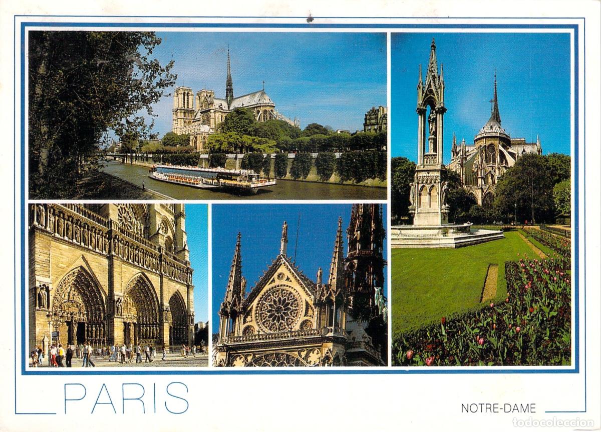 Postales: Postal Multivista de la Catedral de Notre-Dame en Par&iacute;s