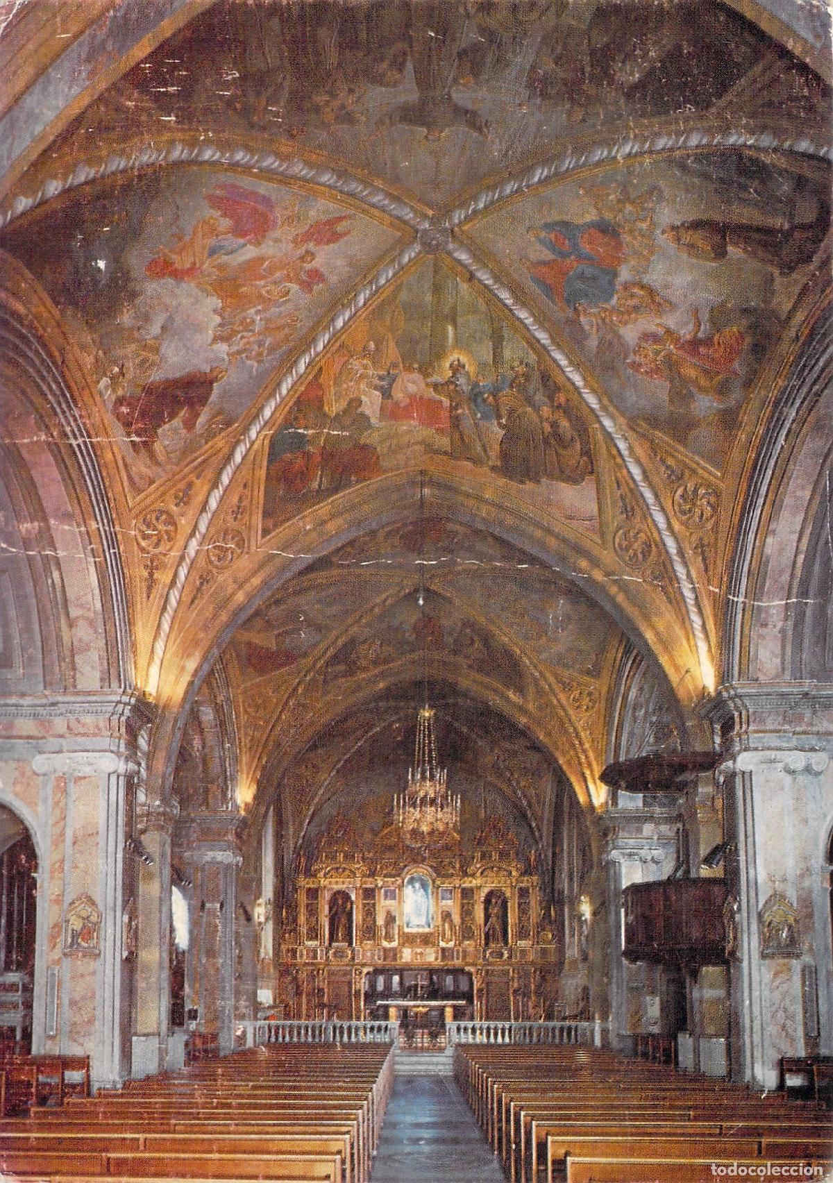 Postales: Postal Interior de la Iglesia del Monasterio de Cimiez en Niza