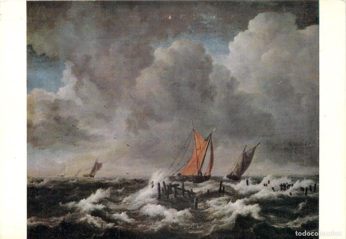 Postcards: Postal Art&iacute;stica de Pintura Jacob van Ruisdael El Lago de Haarlem