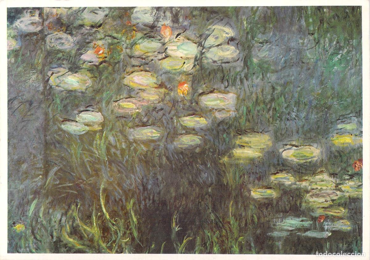 Postcards: Postal Art&iacute;stica Monet Los Nen&uacute;fares Mus&eacute;e de l'Orangerie Par&iacute;s