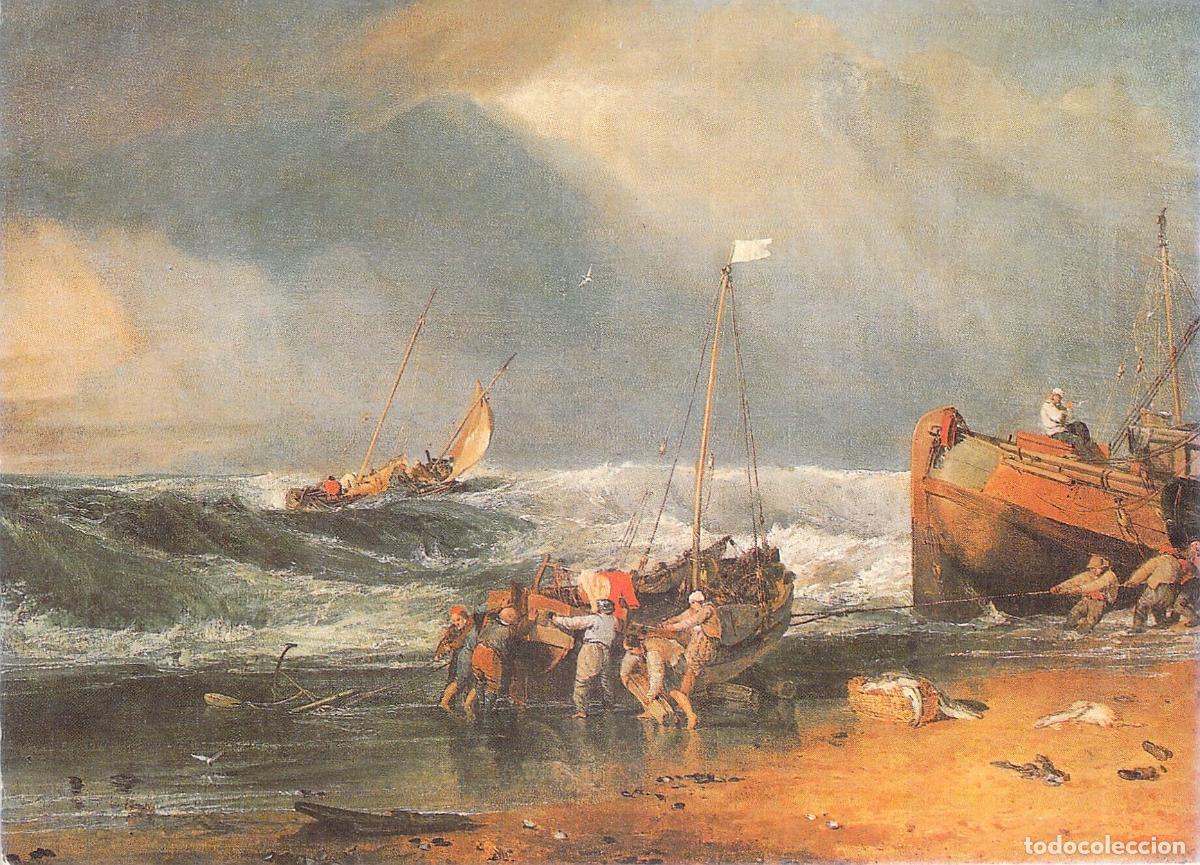 Postcards: Postal de Arte de Pintura de J.M.W. Turner Pescadores en la Costa