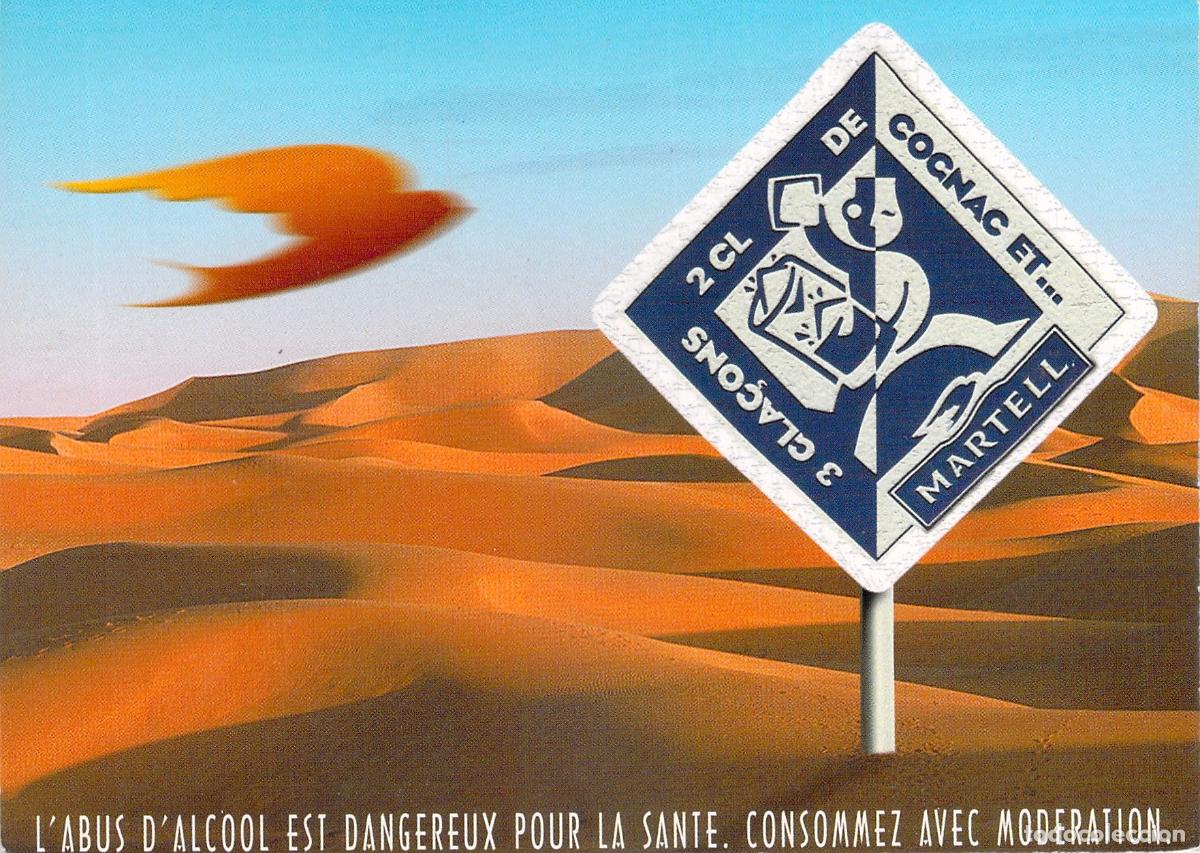 Postcards: Postal Publicitaria de Cognac Martell con Recetas de C&oacute;cteles