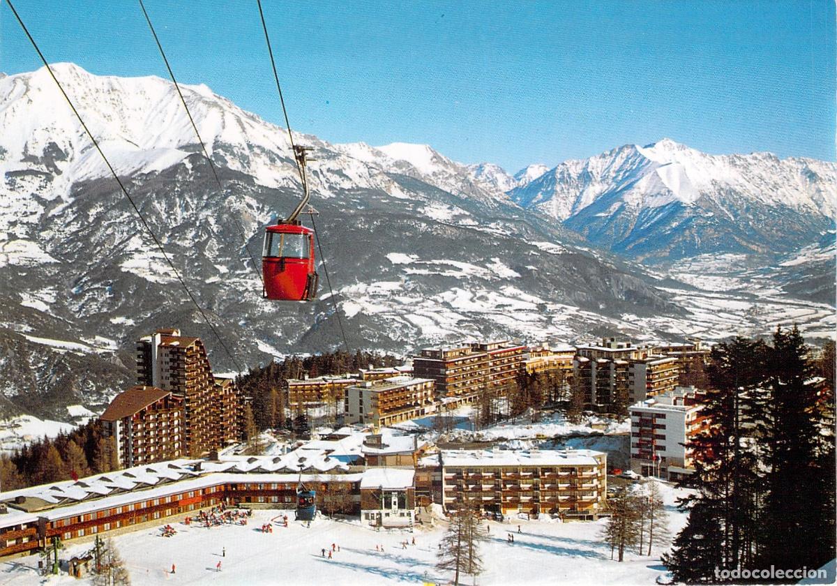 Postales: Postal de la Estaci&oacute;n de Esqu&iacute; Pra-Loup en los Alpes Franceses