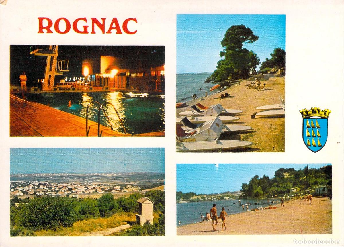 Postales: Postal Multivista de Rognac Francia Piscina y Playas
