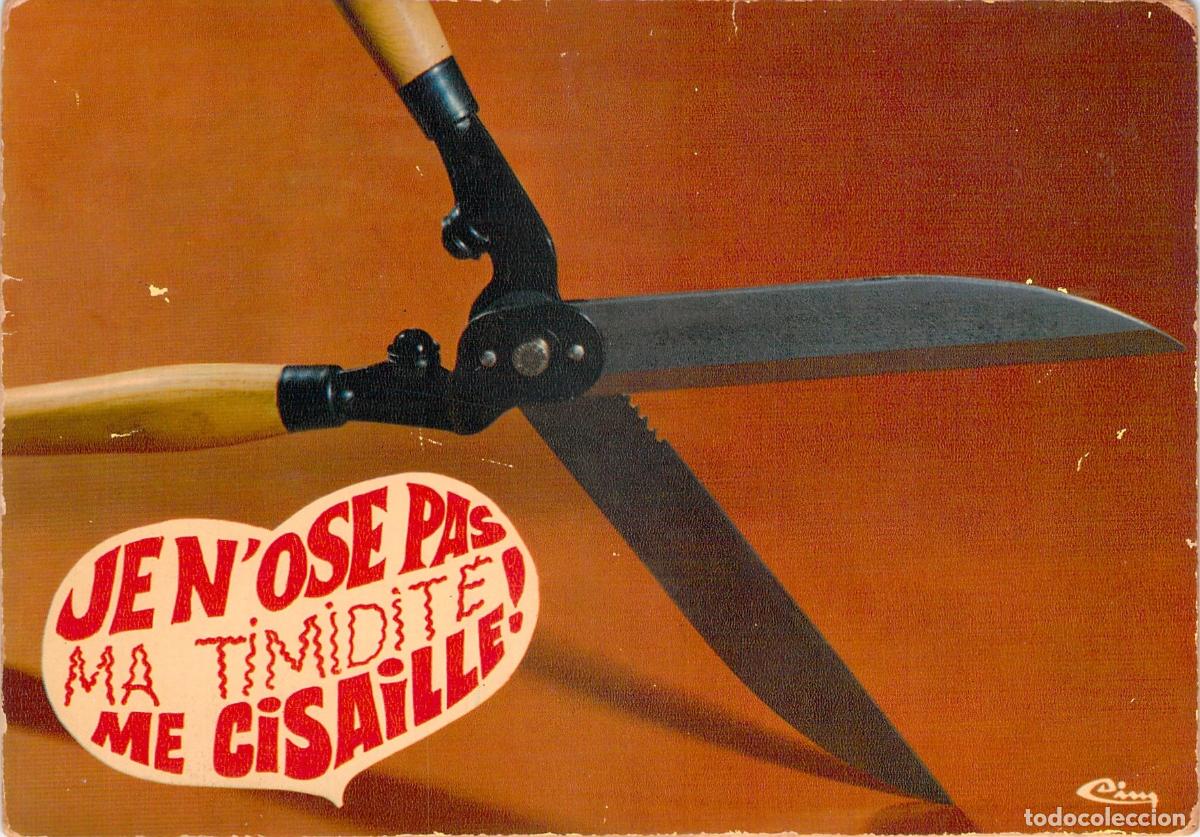 Postales: Postal Humor&iacute;stica Francesa Objets Bavards Tijeras de Podar