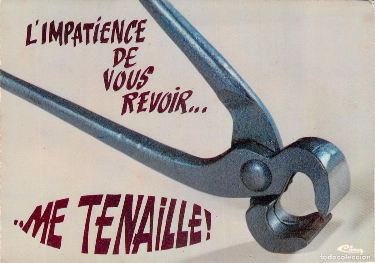 Postales: Postal Humor&iacute;stica Francesa Objets Bavards con Tenazas Cimcrome