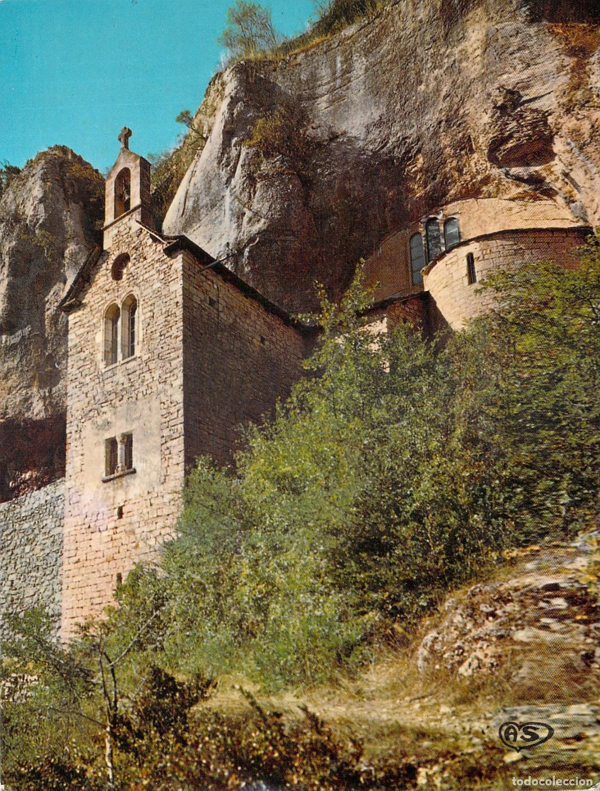 Postales: Postal de la Capilla de Sainte-Enimie en las Gargantas del Tarn