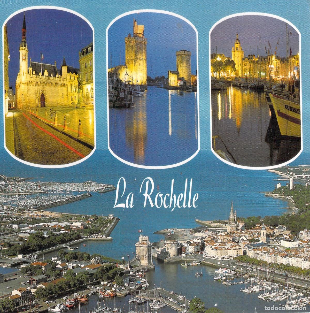 Postales: Postal de La Rochelle con Vistas del Puerto y Monumentos