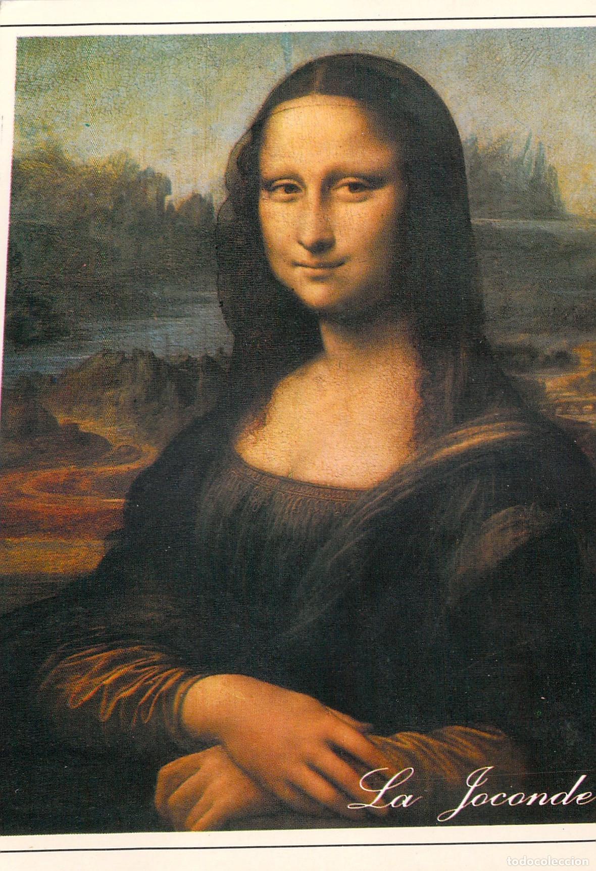 Postcards: Postal La Gioconda Mona Lisa Leonardo da Vinci Museo del Louvre
