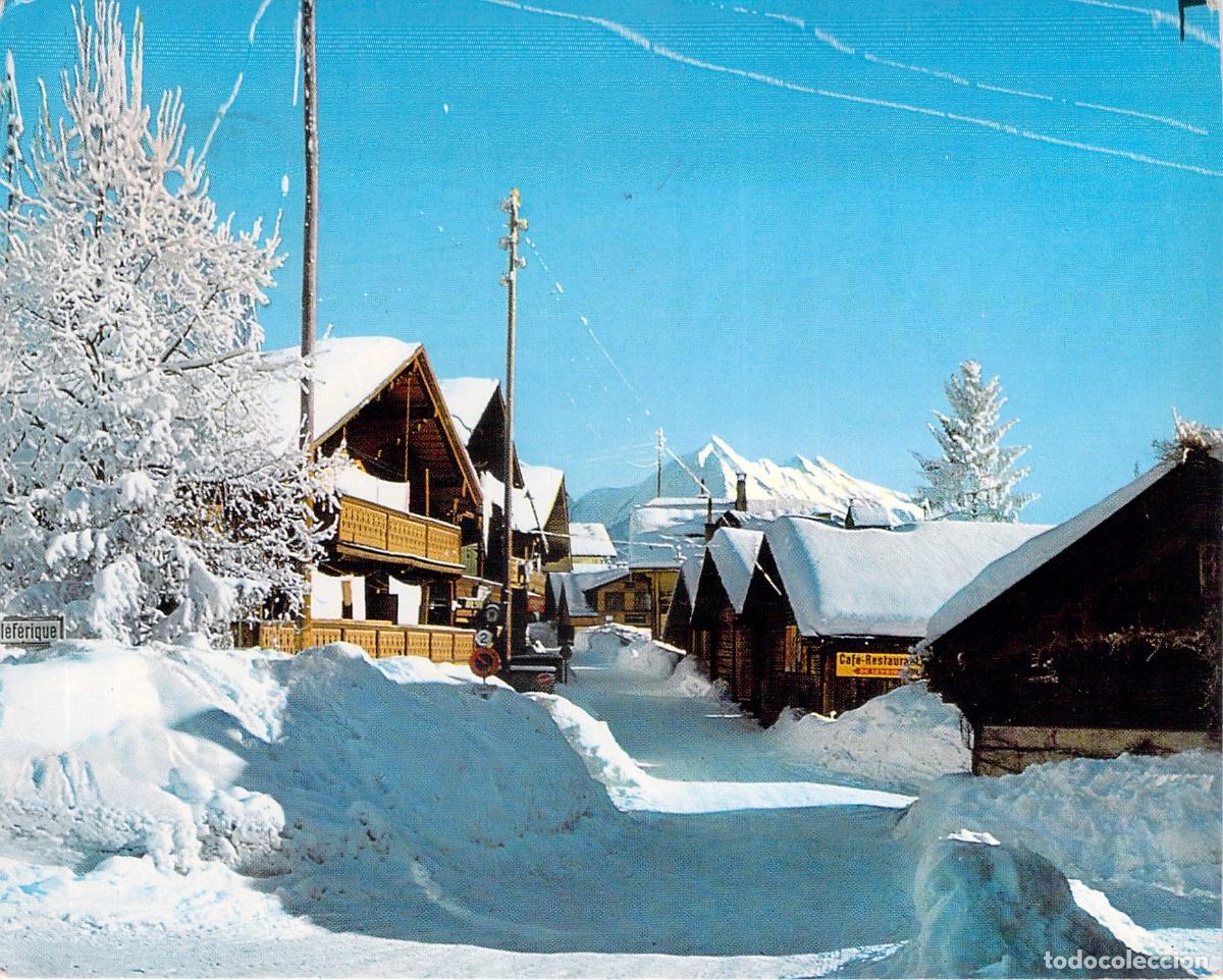 Postcards: Postal de Leysin-Village y el Pic Chaussy en Invierno