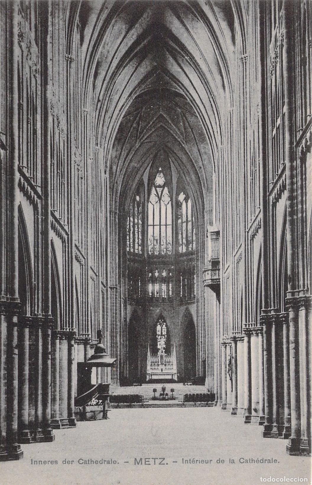 Postcards: Postal Hist&oacute;rica del Interior de la Catedral de Metz