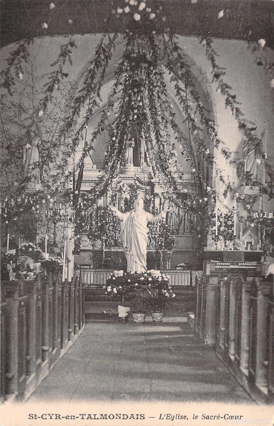 Postcards: Postal de la Iglesia de Saint-Cyr-en-Talmondais, El Sagrado Coraz&oacute;n