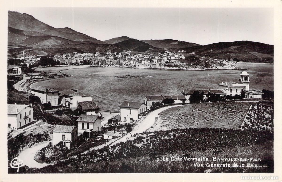 Postcards: Postal Banyuls-sur-Mer Vista General de la Bah&iacute;a C&ocirc;te Vermeille