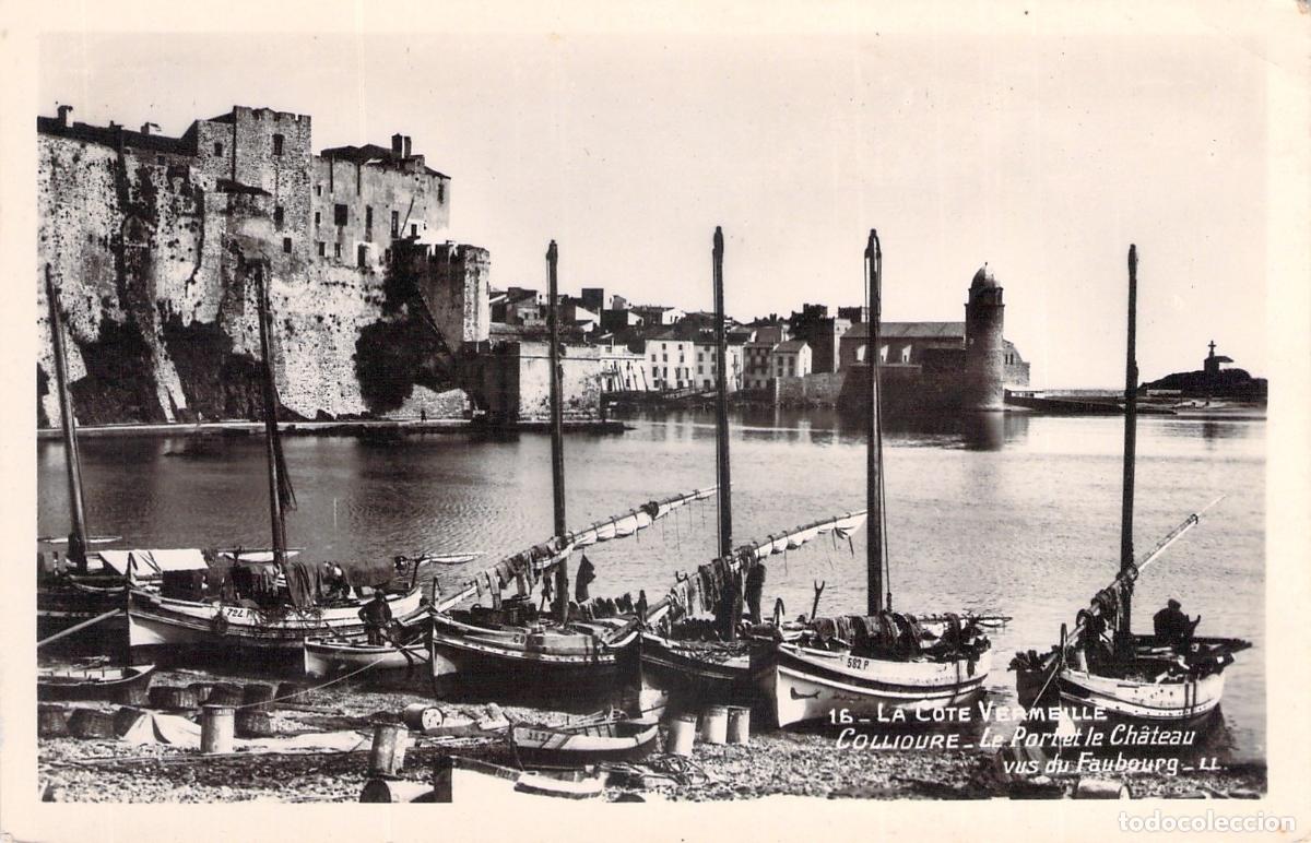 Postales: Postal de Collioure, El Puerto y el Castillo, Costa Bermeja