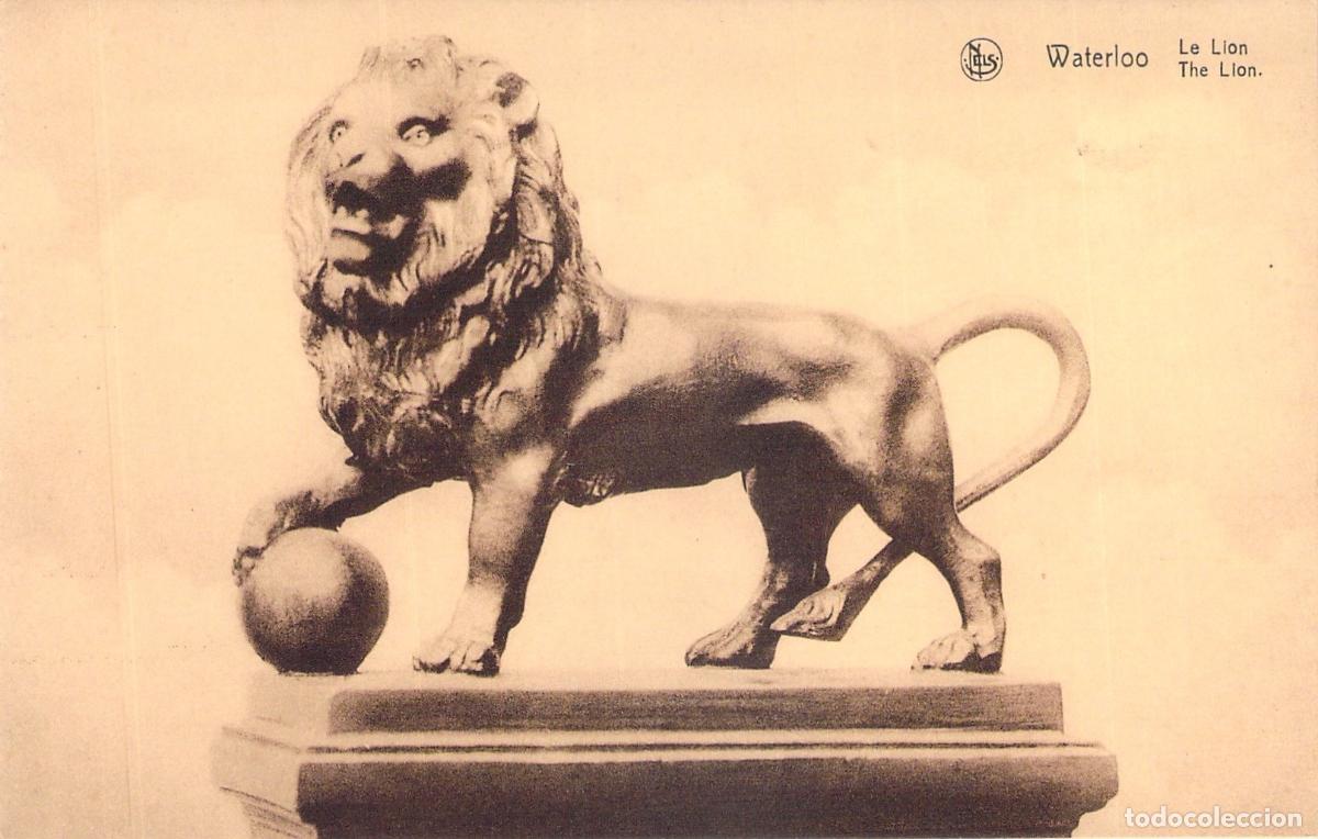 Postales: Postal Hist&oacute;rica de Waterloo El Monumento del Le&oacute;n B&eacute;lgica
