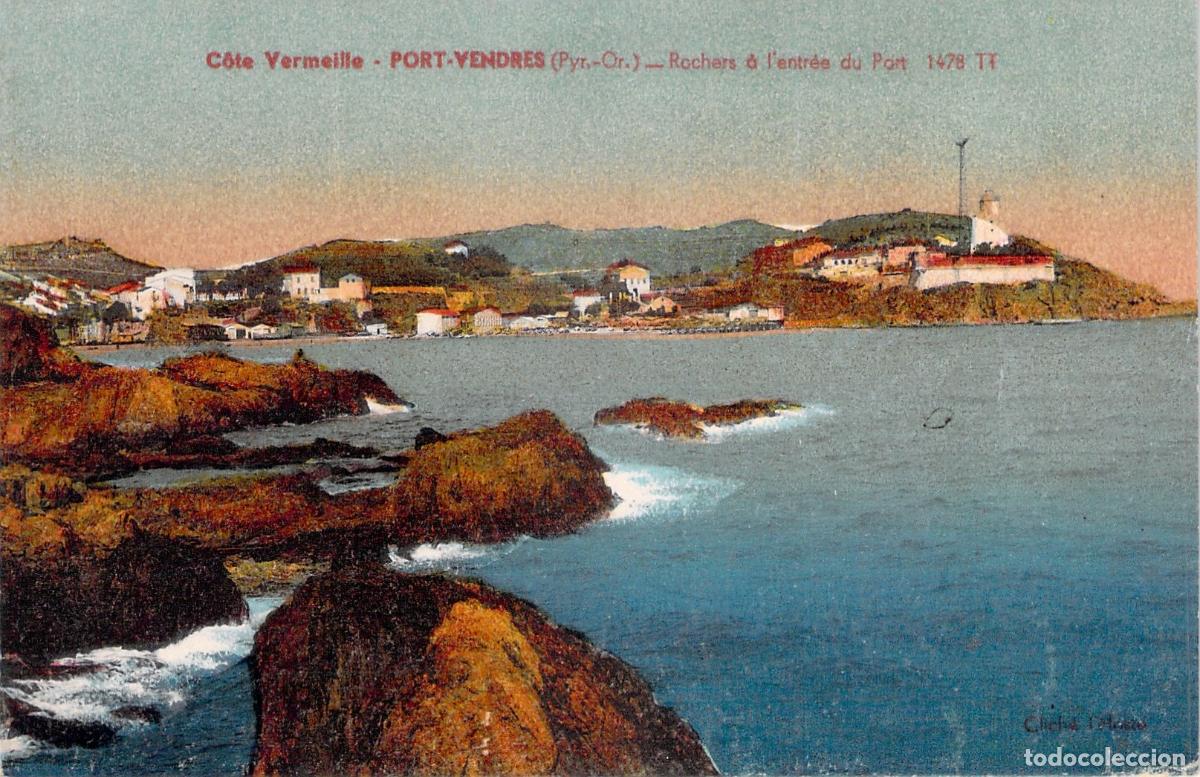 Postales: Postal de Port-Vendres, C&ocirc;te Vermeille, Rocas a la Entrada del Puerto
