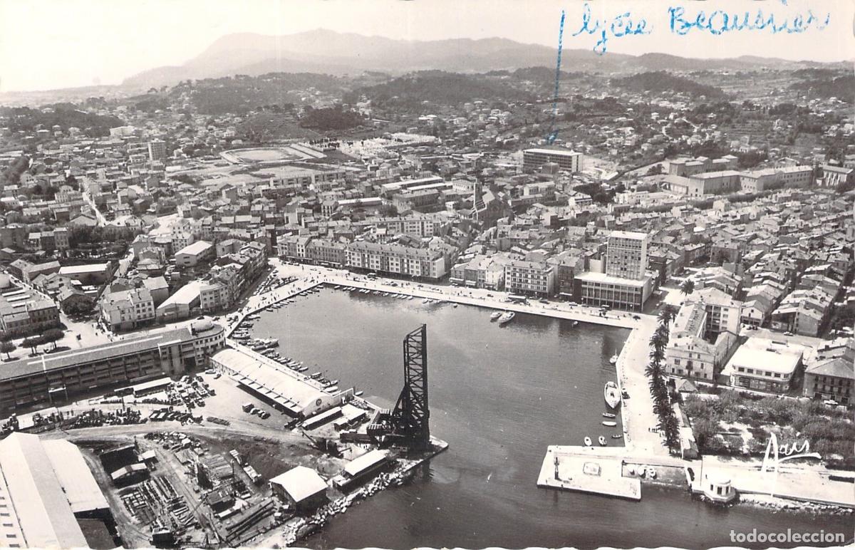 Postales: Postal Vista A&eacute;rea del Puerto de La Seyne-sur-Mer, Francia