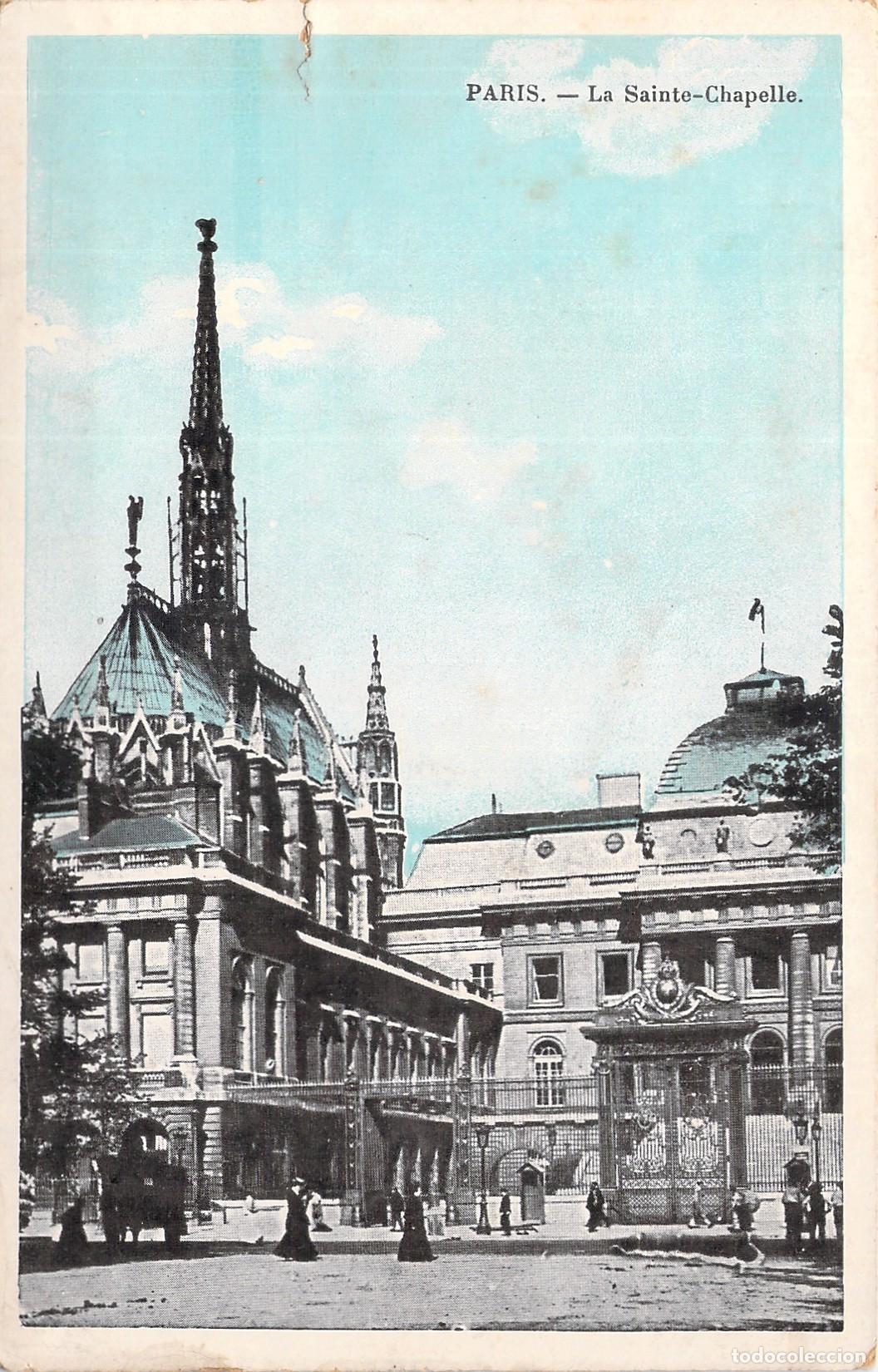 Postales: Postal de la Sainte-Chapelle en Par&iacute;s Francia