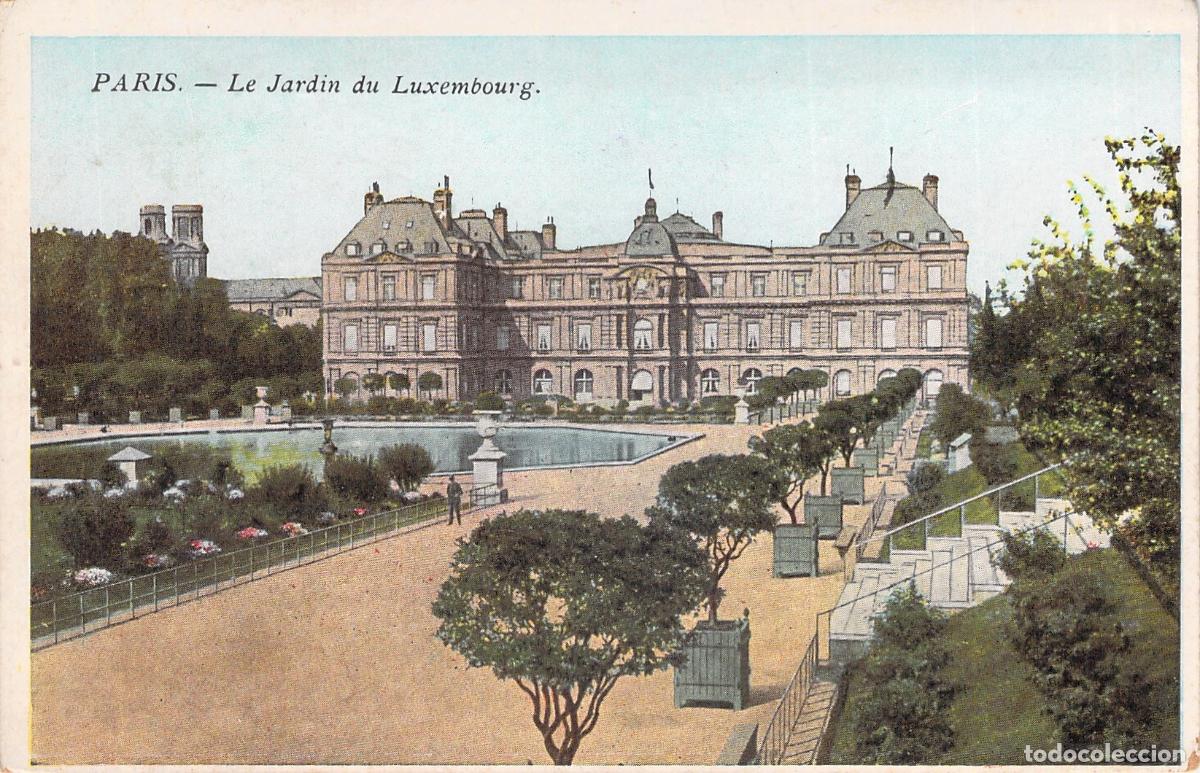 Postales: Postal de Par&iacute;s: El Jard&iacute;n y Palacio de Luxemburgo