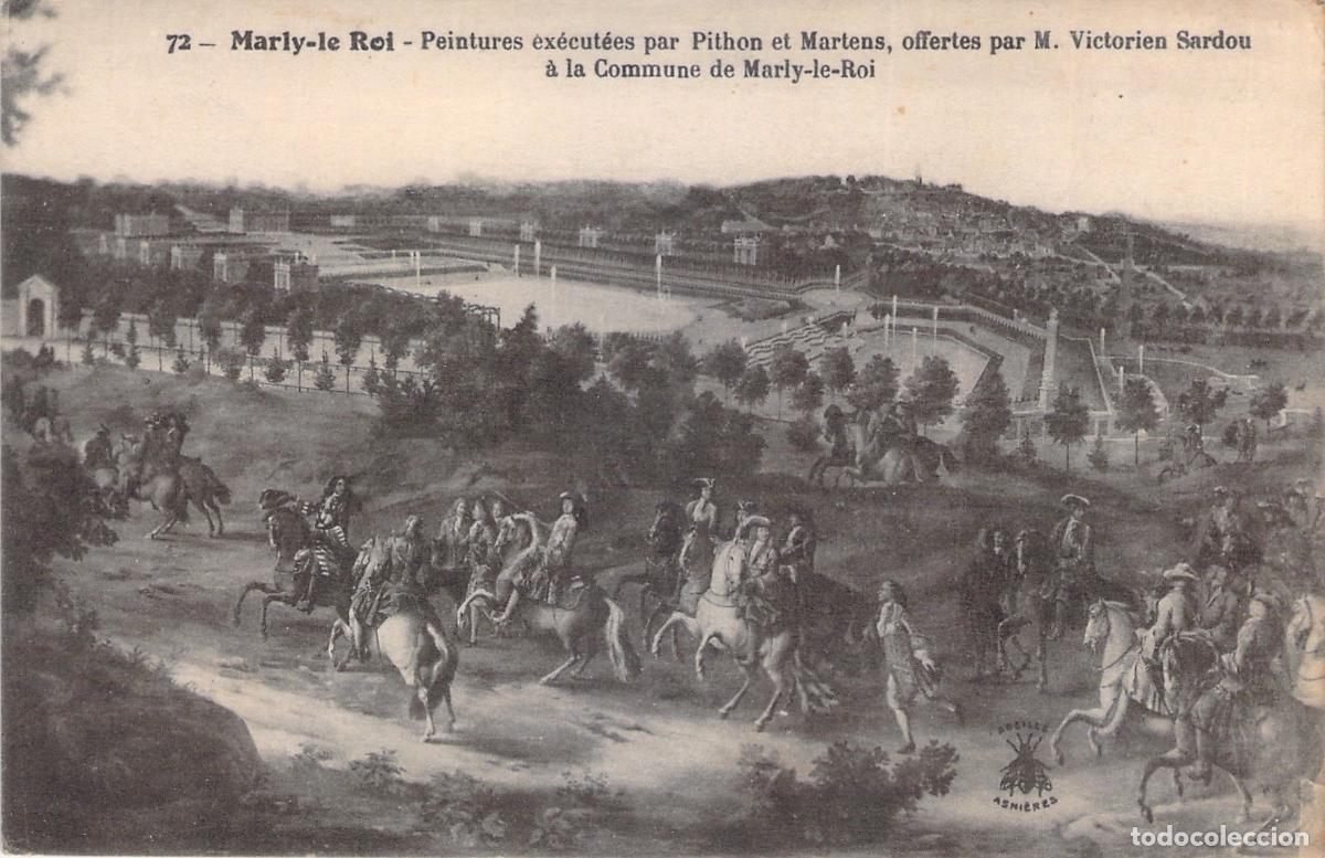 Postales: Postal de Marly-le-Roi, Pinturas de Pithon y Martens