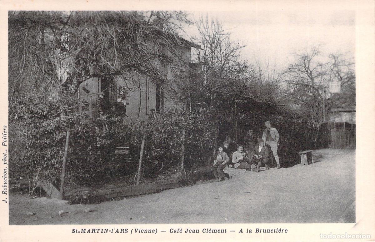 Postales: Postal de Saint-Martin-l'Ars Caf&eacute; Jean Cl&eacute;ment A la Bruneti&egrave;re