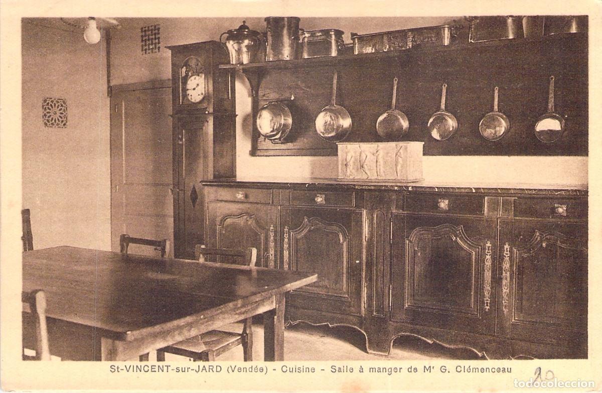 Postales: Postal Cocina y Comedor de Georges Clemenceau en Saint-Vincent-sur-Jard