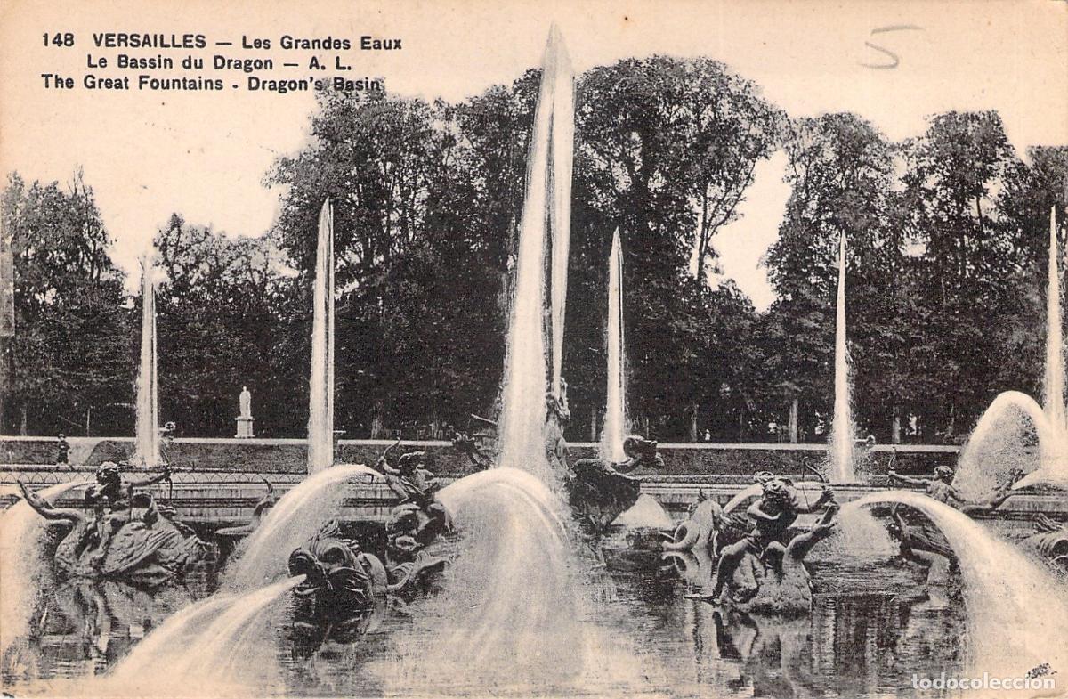 Postcards: Postal de las Grandes Fuentes del estanque del Drag&oacute;n en Versalles