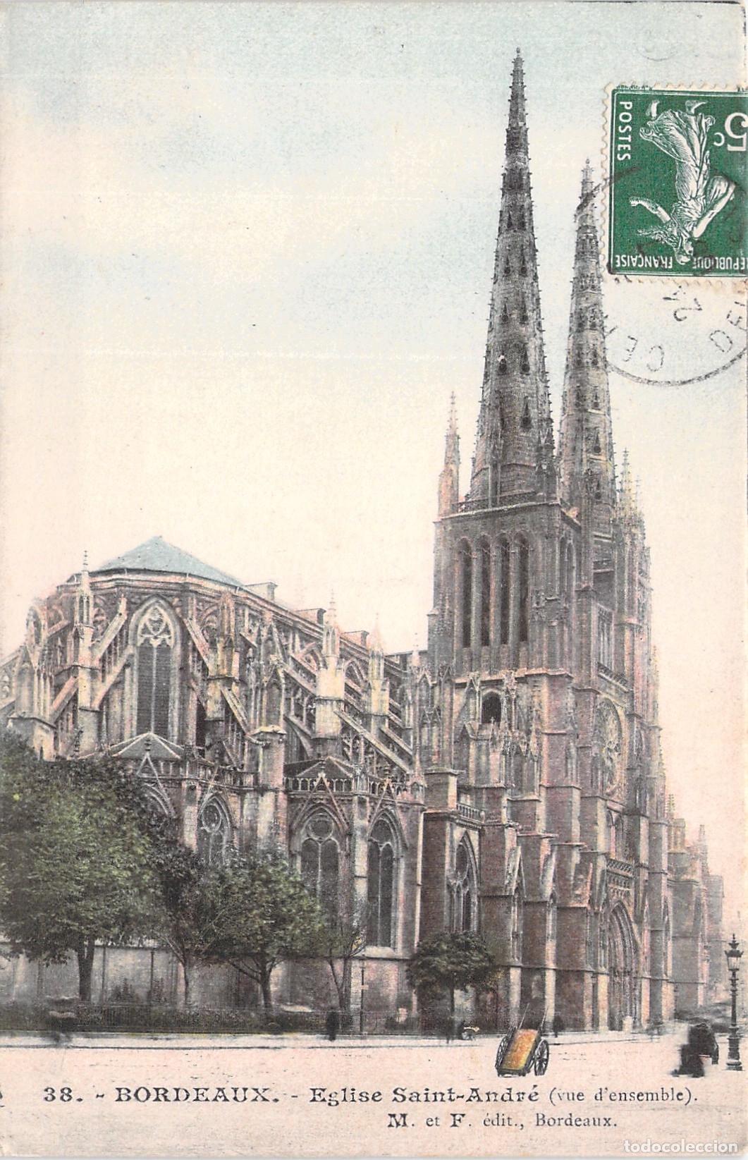 Postcards: Postal de la Iglesia de Saint-Andr&eacute; en Burdeos, Francia