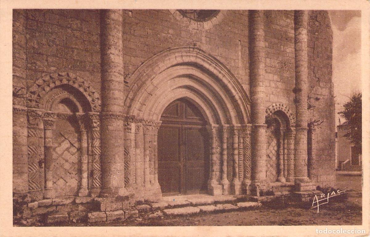 Postcards: Postal Portal de la Iglesia de Saint-Georges, Isla de Ol&eacute;ron