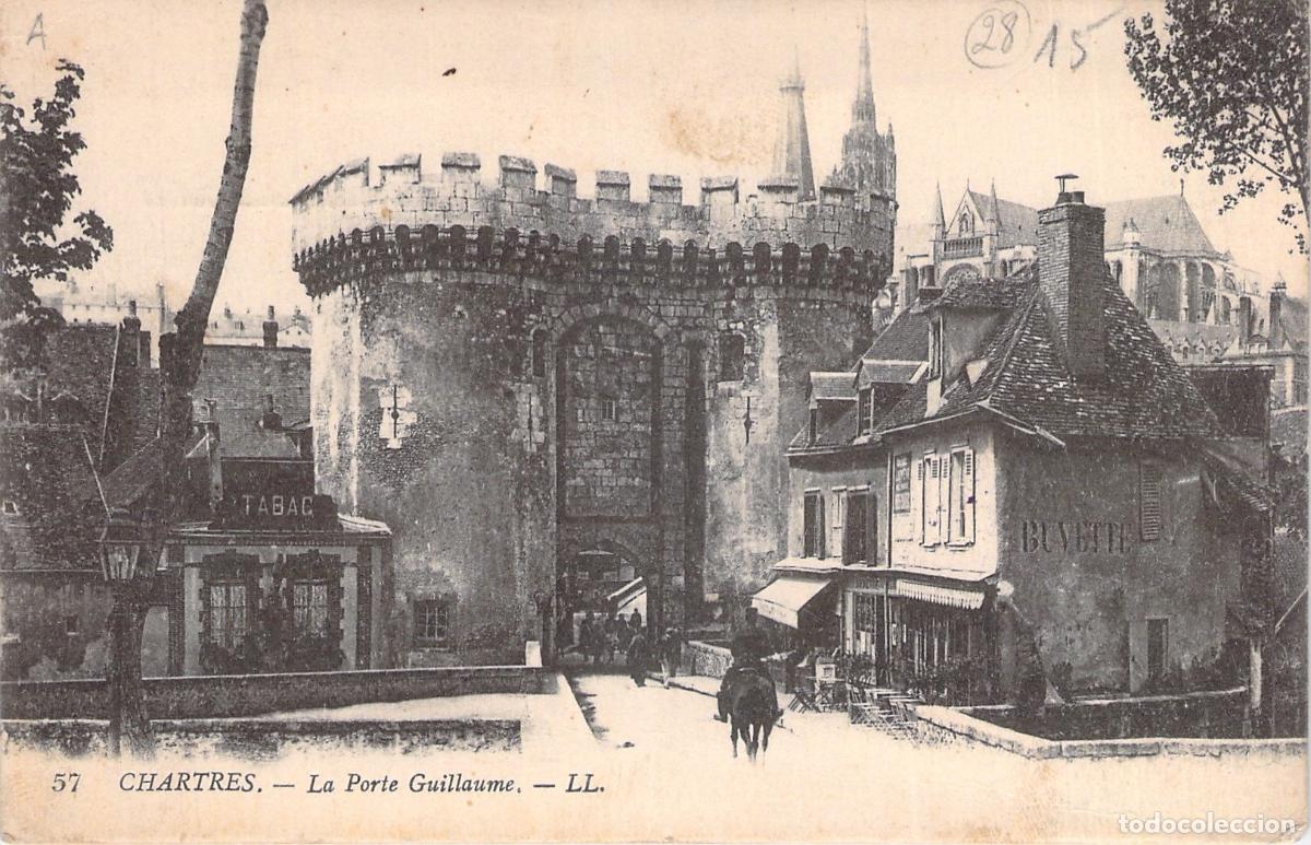Postcards: Postal de la Porte Guillaume en Chartres, Francia
