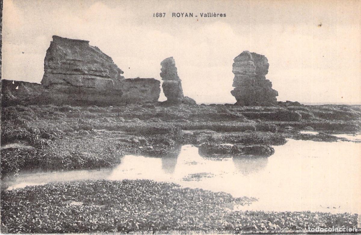 Postcards: Postal de Royan - Valli&egrave;res, Formaciones Rocosas en la Costa de Francia