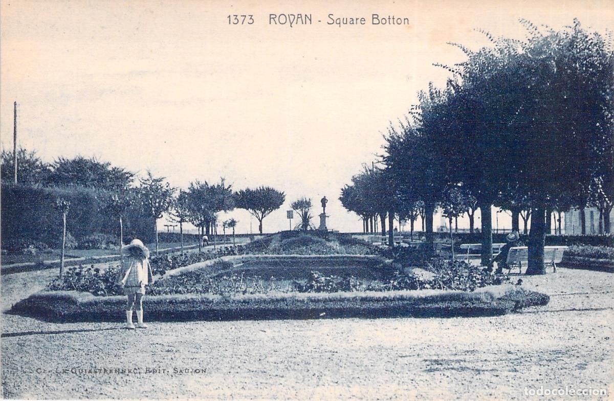 Postais: Postal de Royan Francia - Vista del Square Botton con Jardines