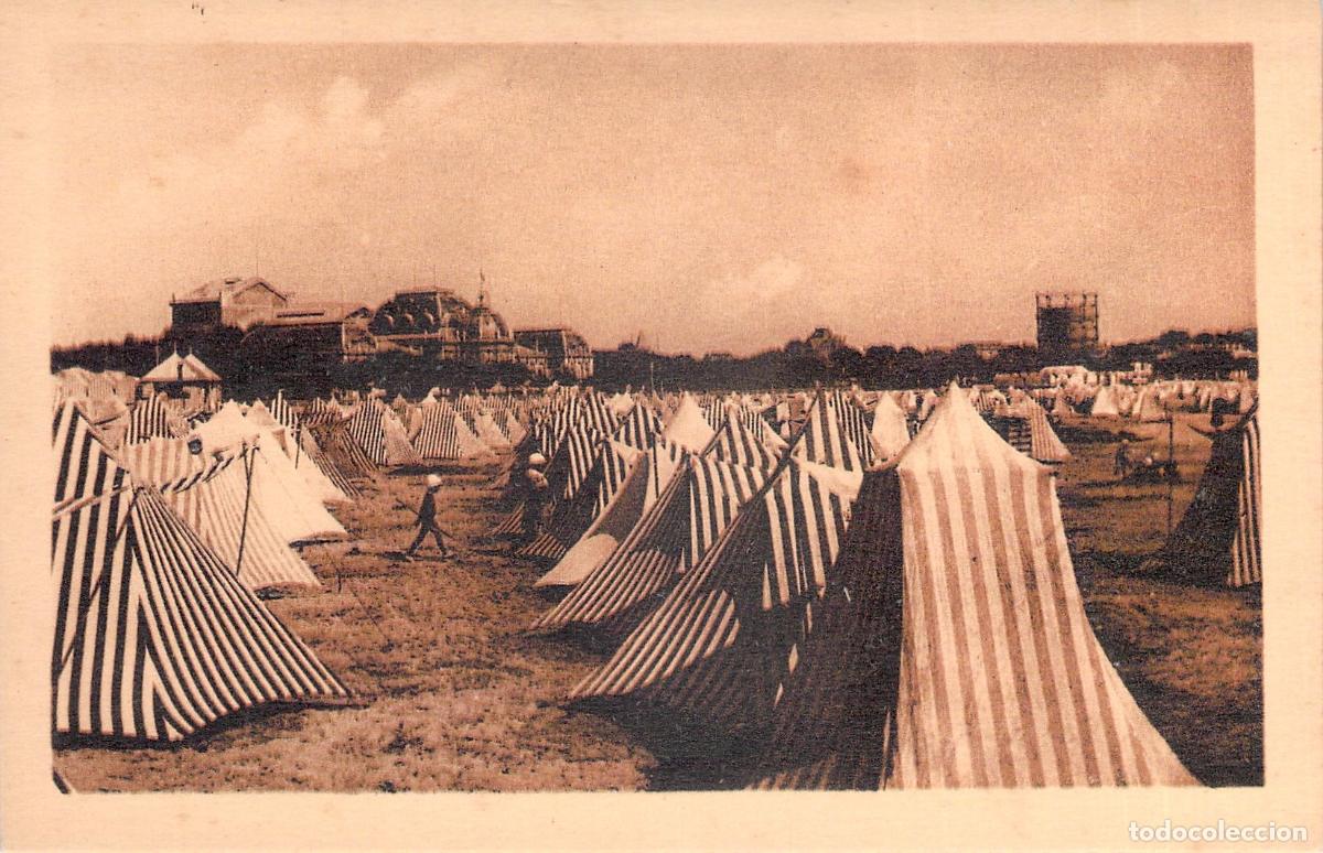 Postcards: Postal Royan La Grande Conche Playa con Carpas