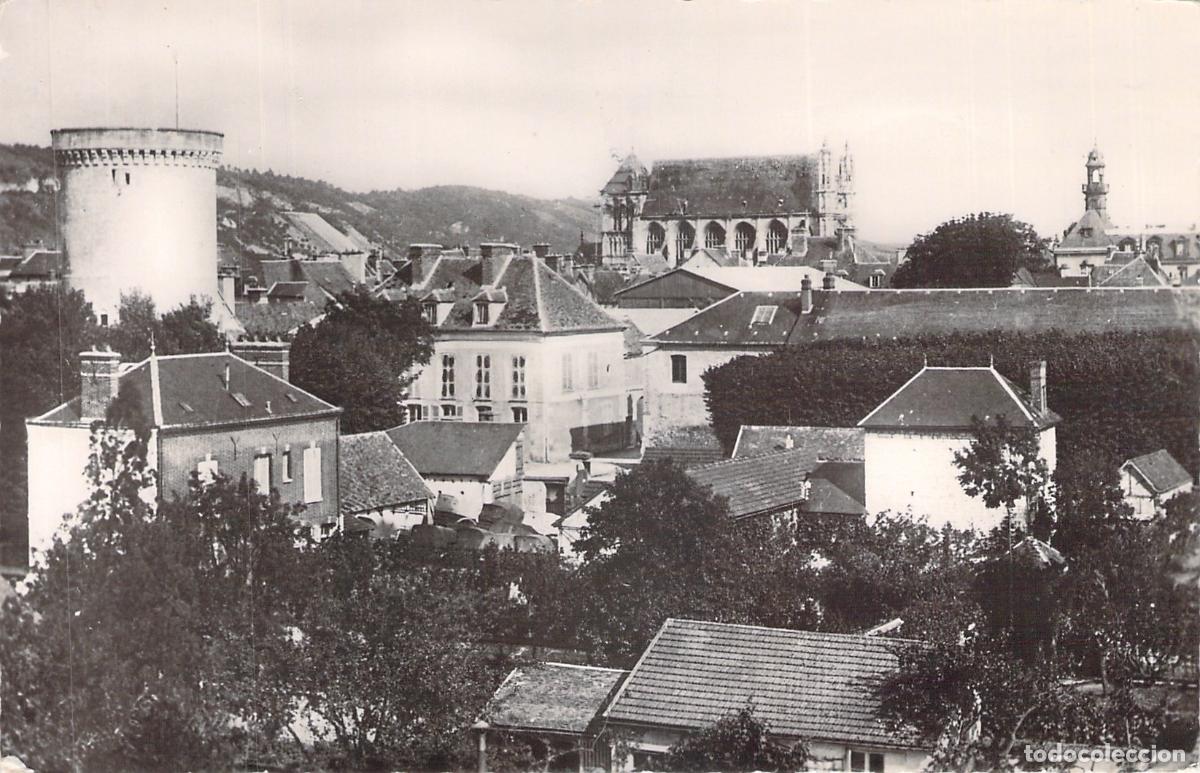 Postales: Postal de Vernon Francia - Vista de la Tour des Archives y Colegiata